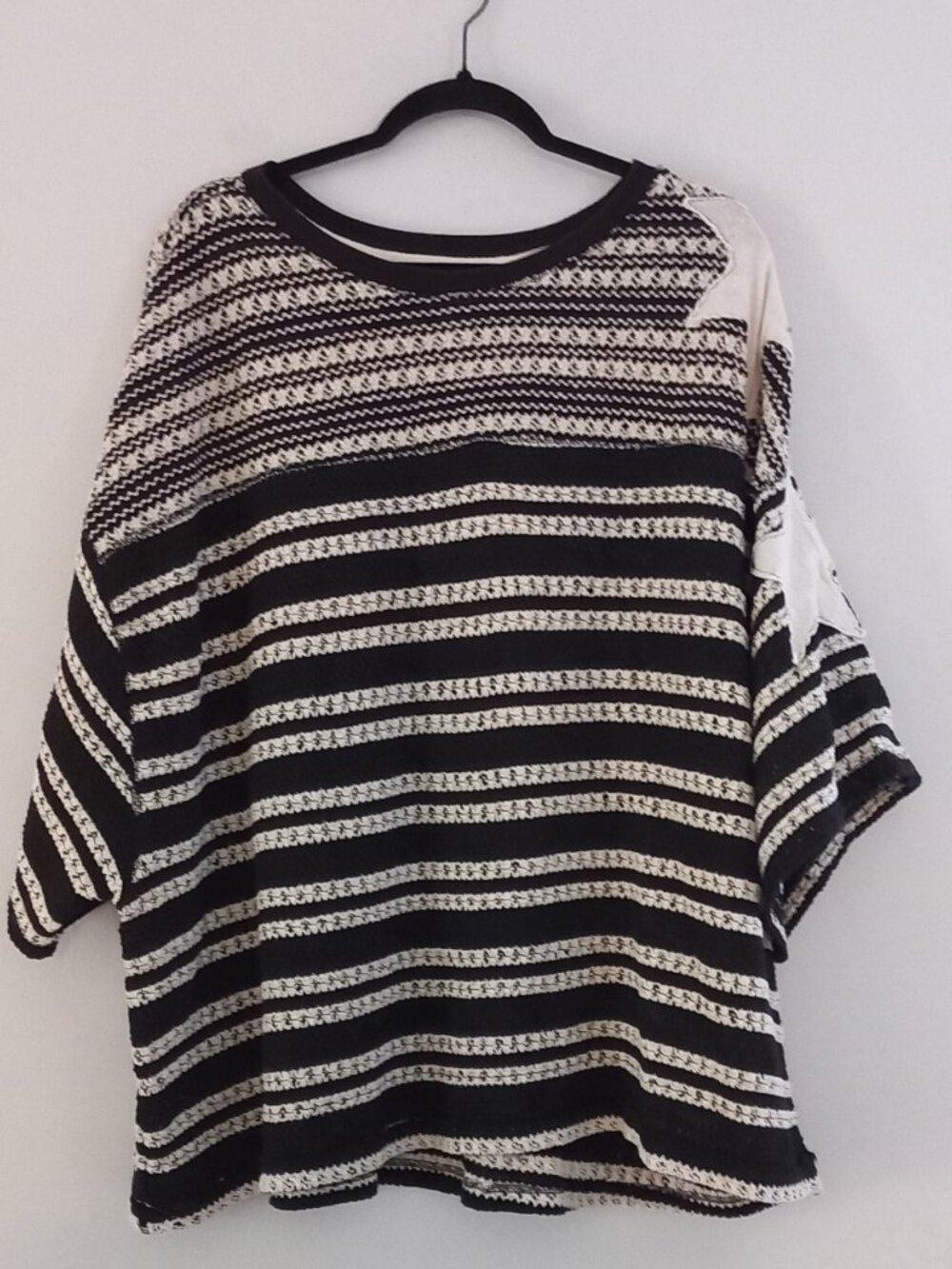 FREE PEOPLE oversized short sleeve sweater